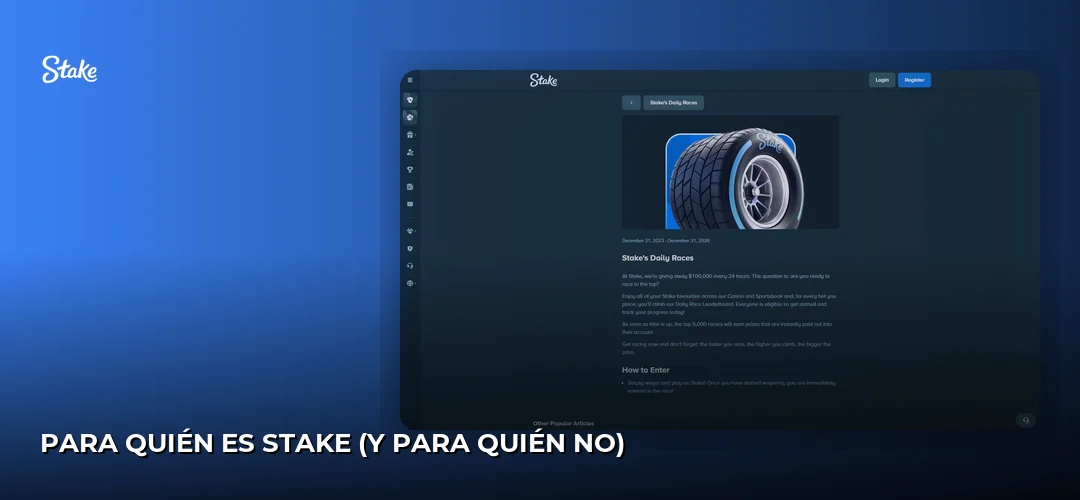 Para quién es Stake (y para quién no)