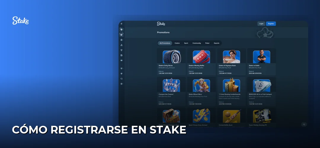 Cómo registrarse en Stake